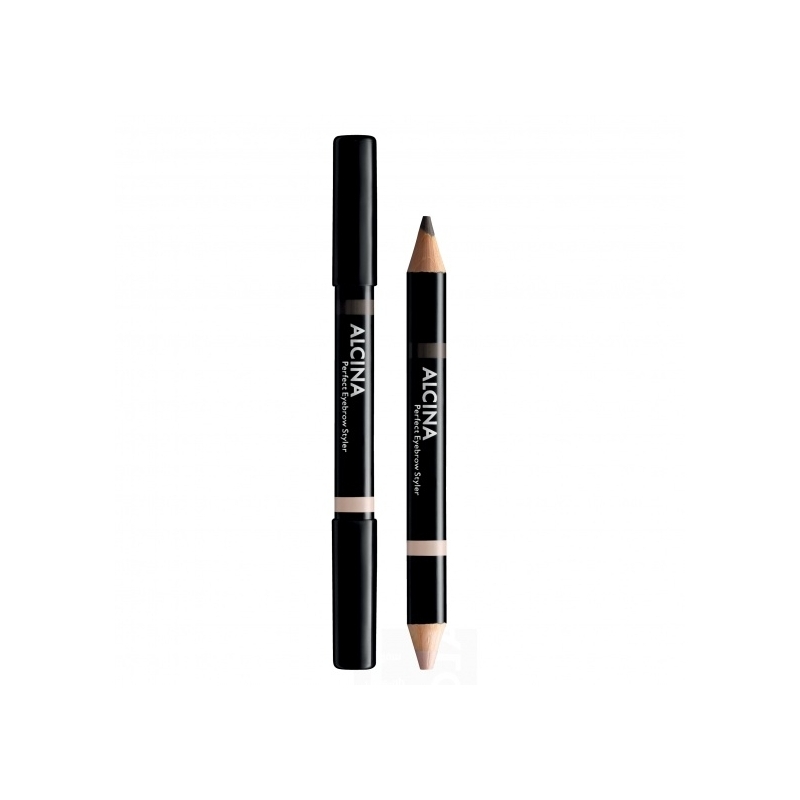 Alcina Perfect Eyebrow Styler Dark 020 dvipusis antakių modeliavimo pieštukas 