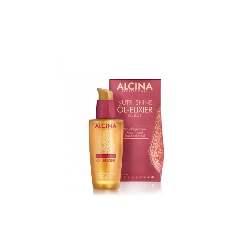 Alcina Nutri Shine Ol Elixier barojošs, spīdumu piešķirošs eļļas eleksīrs (50 ml)