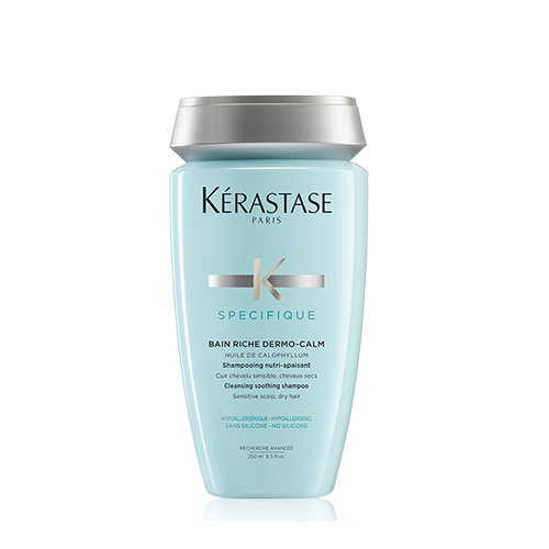 Kerastase Bain Riche Dermo-Calm nomierinošs šampūns jutīgai galvas ādai un sausiem matiem (250 ml)