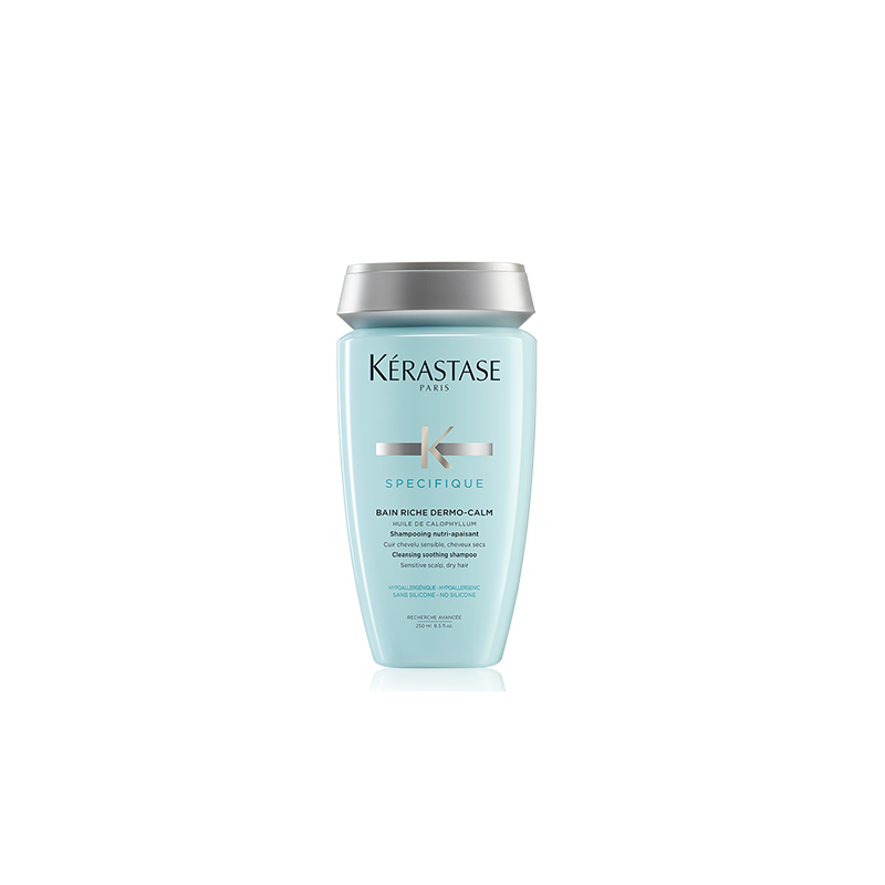 Kerastase Bain Riche Dermo-Calm nomierinošs šampūns jutīgai galvas ādai un sausiem matiem (250 ml)