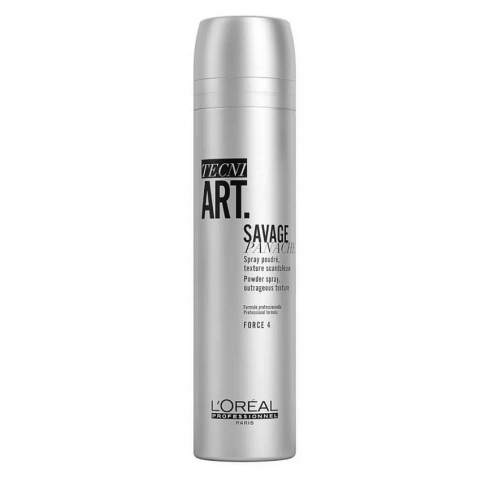 L'Oreal Professionnel Tecni Art Savage Panache izsmidzināmais sausais pūderis, frizūru veidošanai (250 ml)