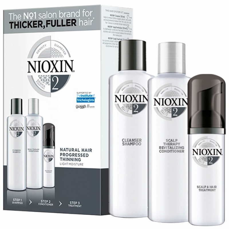 Nioxin Trialkit System 2 galvas ādas un matu kopšanas komplekts