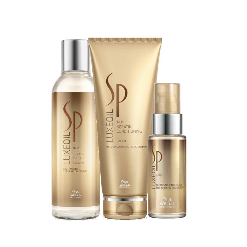 Wella SP Luxe Oil matus barojošs un kopjošs komplekts (200 + 200 + 30 ml.)