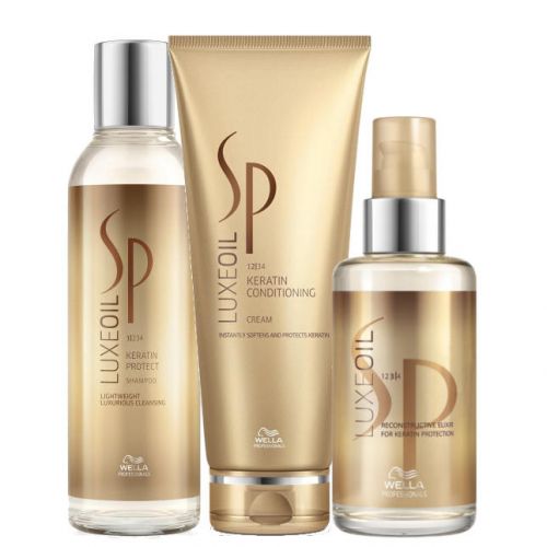 Wella SP Luxe Oil matus barojošs un kopjošs komplekts (200 + 200 + 100ml.)