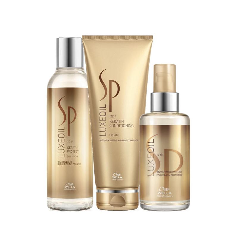 Wella SP Luxe Oil matus barojošs un kopjošs komplekts (200 + 200 + 100ml.)