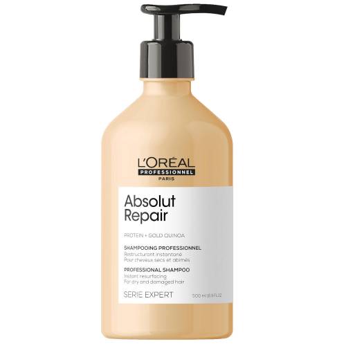 L'oreal Professionnel Absolut Repair Gold Quinoa + Protein atjaunojošs šampūns ļoti bojātiem matiem (500 ml)