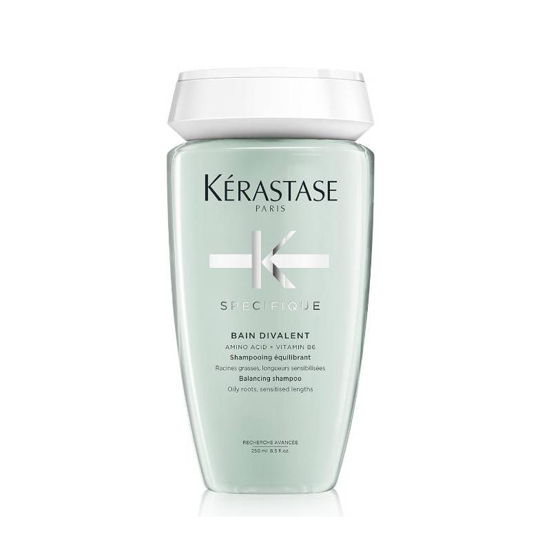 Kerastase Specifique Bain Divalent Līdzsvarojošs šampūns taukainām matu saknēm, jutīgiem matiem visā garumā (250 ml)