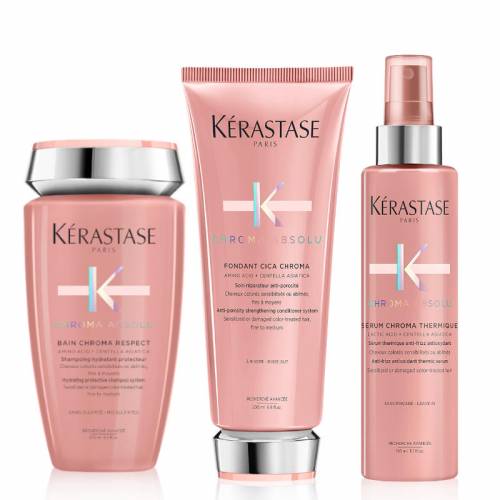 Kerastase Chroma Absolu komplekts  krāsotu matu kopšanai un aizsardzībai (250 + 200 + 150 ml)