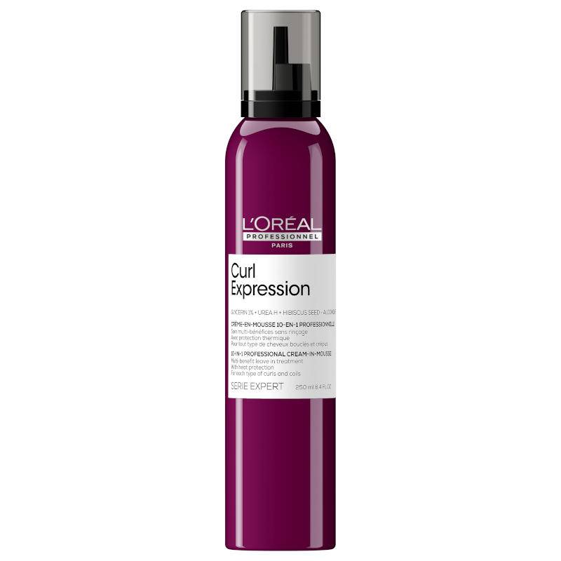 L'Oréal Professionnel Curl Expression 10 in 1 krēmveida putas visu veidu viļņainiem un lokainiem matiem (250 ml)