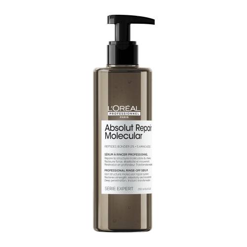 L'Oréal Professionnel Absolut Repair Molecular skalojamais serums, kas atjauno bojātus matus dziļi molekulārā līmenī (250ml)