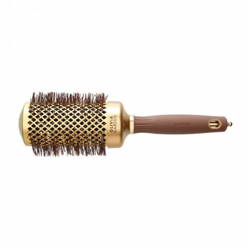 Olivia Garden Expert Blowout Shine Wavy Bristles Gold&Brown 55mm. lieluma suka matu veidošanai