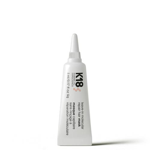 K18 Leave-in Molecular Repair Hair Mask nenomazgājama kopšanas maska visiem matu tipiem (5 ml)