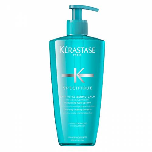 Kerastase Bain Vital Dermo-Calm nomierinošs šampūns jutīgai galvas ādai un normāliem - jaukta tipa matiem (500 ml)