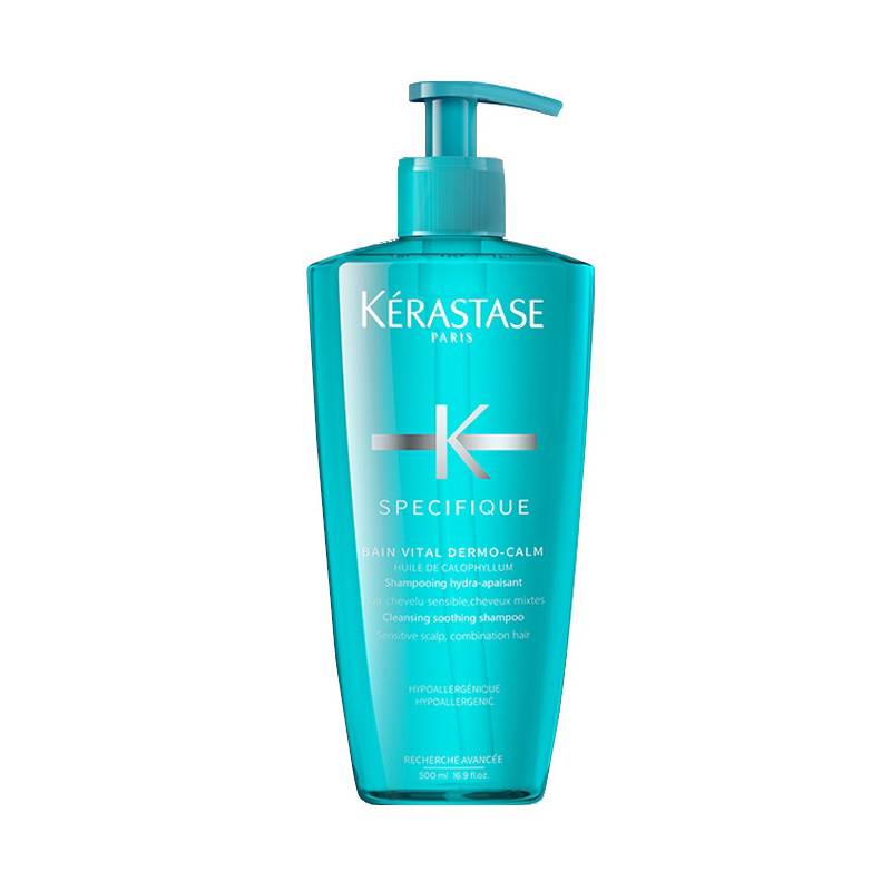 Kerastase Bain Vital Dermo-Calm nomierinošs šampūns jutīgai galvas ādai un normāliem - jaukta tipa matiem (500 ml)