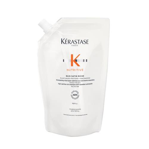 Kérastase Nutritive Bain Satin Riche Šampūns ar augstas koncentrācijas barības vielām izteikti sausiem matiem - Refill (500 ml)