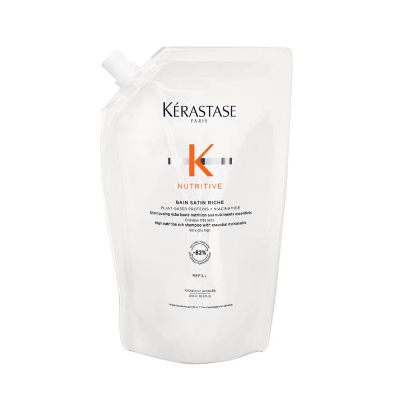 Kérastase Nutritive Bain Satin Riche Šampūns ar augstas koncentrācijas barības vielām izteikti sausiem matiem - Refill (500 ml)