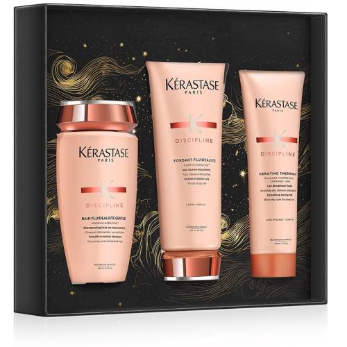 Kerastase Discipline Holiday Set svētku komplekts nepaklausīgiem un ļoti jutīgiem matiem (250ml+ 200ml+ 150 ml)